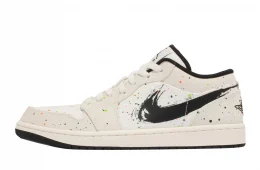 Air Jordan 1 Low SE Sail Black Total Orange