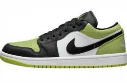 Air Jordan 1 Low Vivid Green Snakeskin