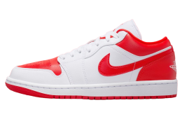 Air Jordan 1 Low White / Chile Red