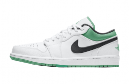 Air Jordan 1 Low White Lucky Green Black