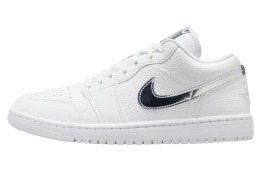 Air Jordan 1 Low White / Metallic Silver