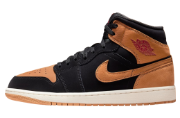 Air Jordan 1 Mid Black / Flax / Sail