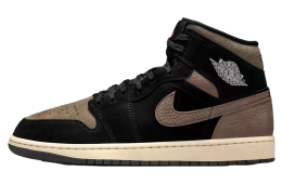 Air Jordan 1 Mid Black / Light Wild Mango