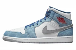 Air Jordan 1 Mid Dusty Blue Suede