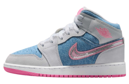 Air Jordan 1 Mid GS Cobalt Bliss / White