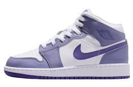 Air Jordan 1 Mid GS Dusty Amethyst / White