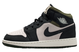 Air Jordan 1 Mid GS Light Orewood Brown / Medium Olive