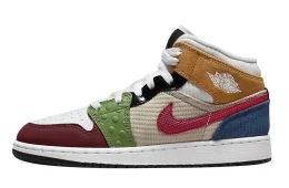 Air Jordan 1 Mid GS Patchwork