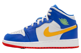 Air Jordan 1 Mid GS Racer Blue / Gold