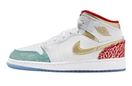 Air Jordan 1 Mid GS UNC to Chicago