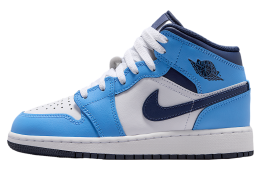 Air Jordan 1 Mid GS University Blue / White