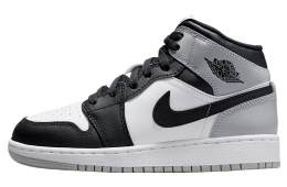 Air Jordan 1 Mid GS White / Light Smoke Grey