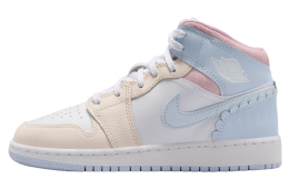 Air Jordan 1 Mid Half Blue / Pale Ivory