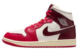 Air Jordan 1 Mid Sail / Mystic Hibiscus