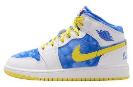 Air Jordan 1 Mid School GS White / Opti Yellow