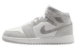 Air Jordan 1 Mid SE GS Neutral Grey / Sail
