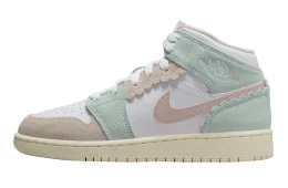 Air Jordan 1 Mid SE GS Pink Oxford