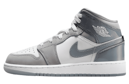 Air Jordan 1 Mid SE GS White / Medium Grey