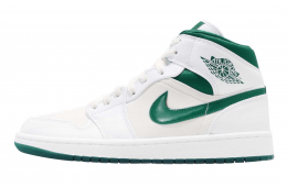 Air Jordan 1 Mid SE White Mystic Green