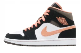 Air Jordan 1 Mid SE WMNS White Apricot Agate