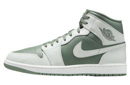 Air Jordan 1 Mid Summit White / Vintage Lichen