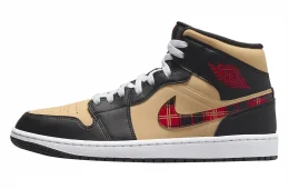 Air Jordan 1 Mid Tartan Swoosh