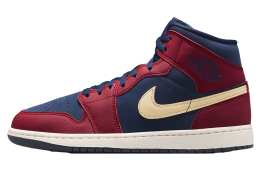 Air Jordan 1 Mid Team Red / Obsidian