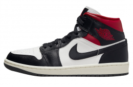 Air Jordan 1 Mid WMNS Black Gym Red