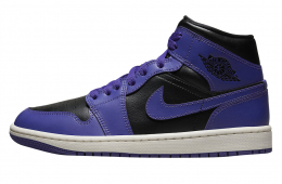 Air Jordan 1 Mid WMNS Black Purple