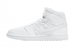 Air Jordan 1 Mid WMNS Quilted White