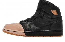 Air Jordan 1 Retro High WMNS Dipped Toe Black Metallic Gold