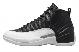 Jordan 12 grey and black hotsell