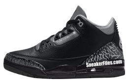 Air Jordan 3 El Grito Black / Metallic Silver
