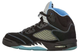 Air Jordan 5 Black / University Blue