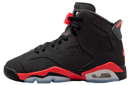 Air Jordan 6 Infrared GS Black / Light Crimson