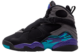 Air Jordan 8 Aqua GS Black / Multi