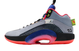 Air Jordan XXXV SP-TP PF Glacier Grey / Laser Crimson