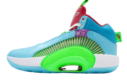 Air Jordan XXXV WIP PF GS Blue Fury / Metallic Silver