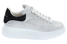 Alexander Mcqueen Crystal-Embellished Oversized WMNS White / Crystal
