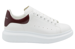 Alexander Mcqueen Oversized White / Burgundy