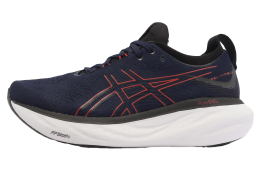 Asics GEL-Nimbus 25 2E Wide Midnight / Electric Red