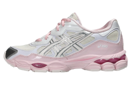 Asics Gel-NYC Silver Toe White / Pink