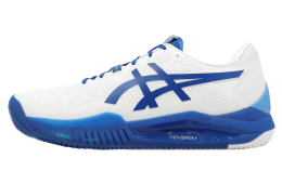 Asics GEL-Resolution 8 Clay White / Tuna Blue