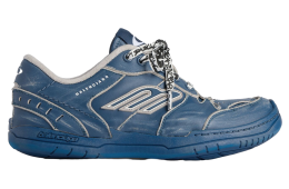 Balenciaga Hamptons Medium Worn-Out Navy / Taupe