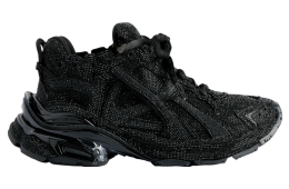 Balenciaga Runner With Rhinestones Black