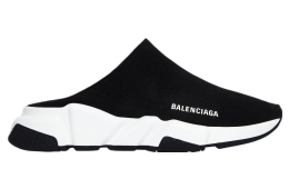 Balenciaga Speed Recycled Knit Mule WMNS Black / White