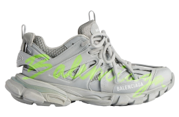 Balenciaga Track Signature Grey / Neon Yellow