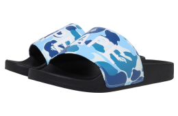 Bape Abc Camo Slide Sandals Blue