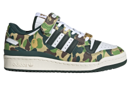 BAPE x adidas Forum 84 Low 30th Anniversary Green Camo - Aug 2024 - ID4771  - KicksOnFire.com