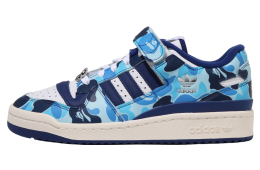 Bape X Adidas Forum 84 Low Abc Camo Blue